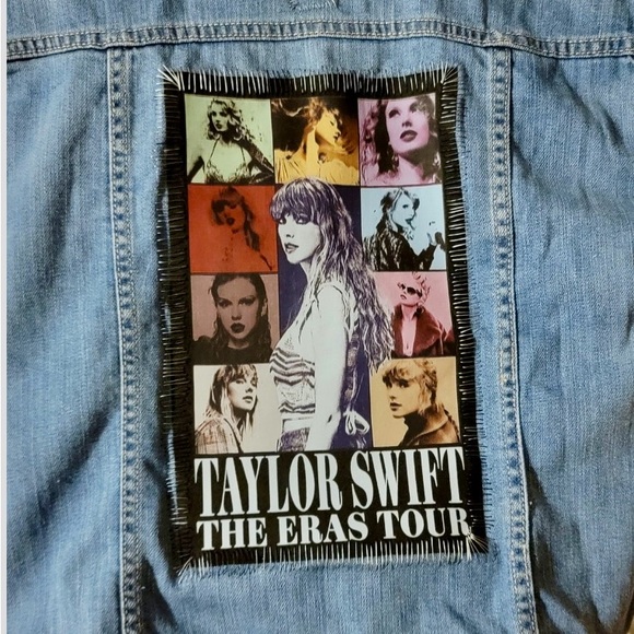 Taylor Swift The Era’s Tour Denim Jacket ~ Great Gift for any Taylor fan. - Picture 3 of 7